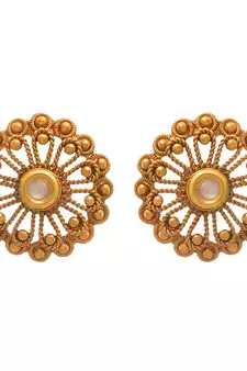 Gold earrings