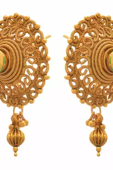 Gold earrings