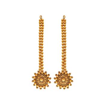 Gold earrings 1