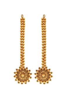 Gold earrings