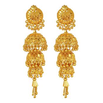 Gold earrings 1