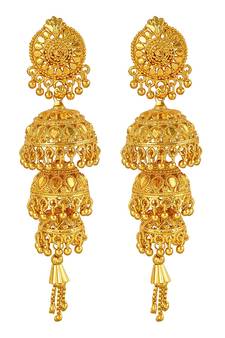 Gold earrings