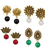 Silver pearl earrings