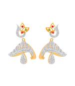Gold diamond earrings