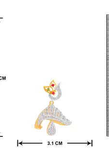 Gold diamond earrings