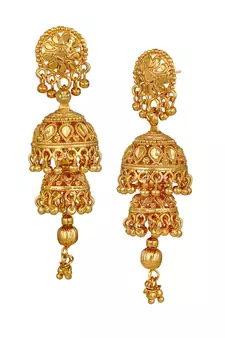 Gold earrings