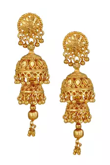 Gold earrings