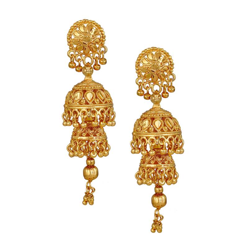 Gold earrings