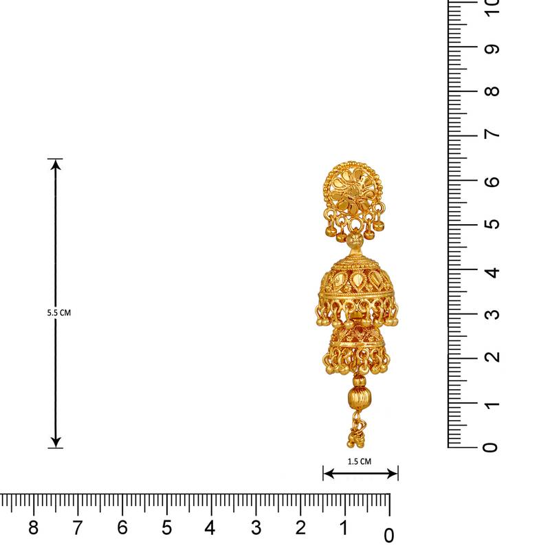 Gold earrings