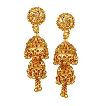 Gold earrings 1