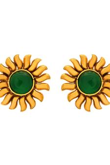 Gold diamond earrings