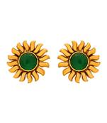 Gold diamond earrings