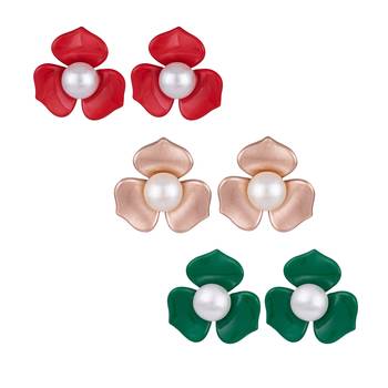 Multicolor pearl earrings 1