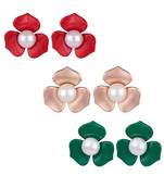 Multicolor pearl earrings