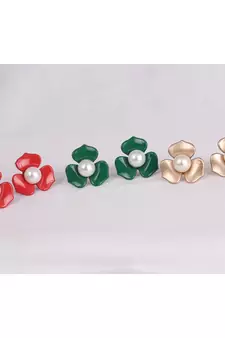 Multicolor pearl earrings