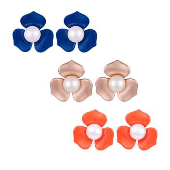 Multicolor pearl earrings 1
