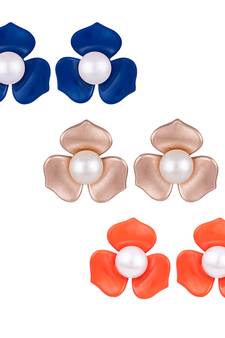 Multicolor pearl earrings