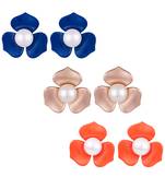 Multicolor pearl earrings