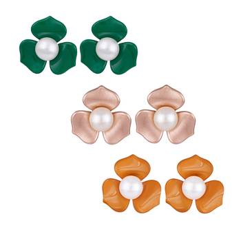 Multicolor pearl earrings 1