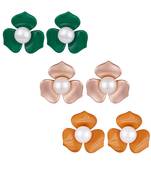 Multicolor pearl earrings