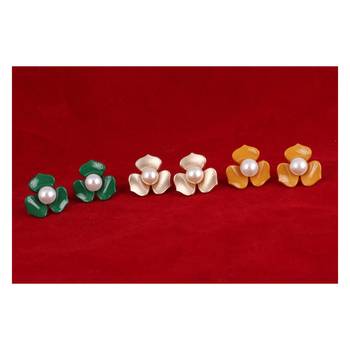 Multicolor pearl earrings 2