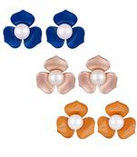 Multicolor pearl earrings