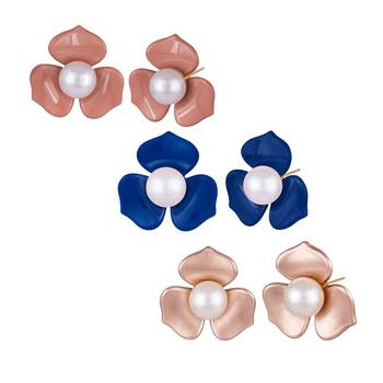 Multicolor pearl earrings 1
