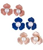 Multicolor pearl earrings