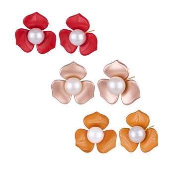Multicolor pearl earrings 1