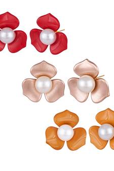 Multicolor pearl earrings