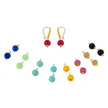 Gold pearl earrings 1
