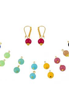 Gold pearl earrings