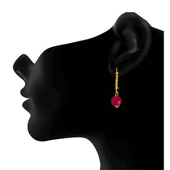 Gold pearl earrings 3