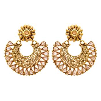 Gold diamond earrings 1