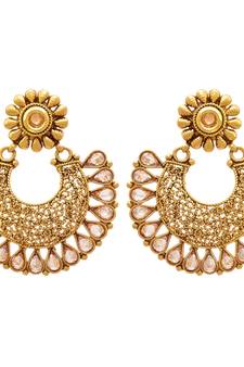 Gold diamond earrings