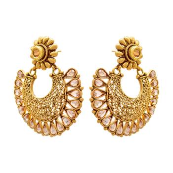 Gold diamond earrings 2