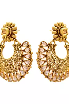 Gold diamond earrings