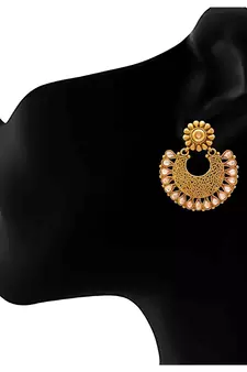Gold diamond earrings