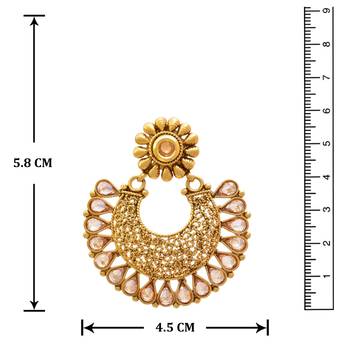 Gold diamond earrings 4