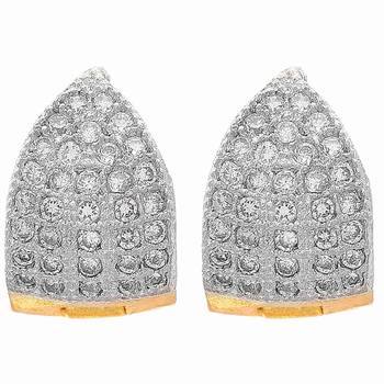 Gold diamond earrings 1