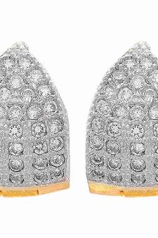 Gold diamond earrings
