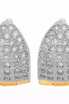 Gold diamond earrings