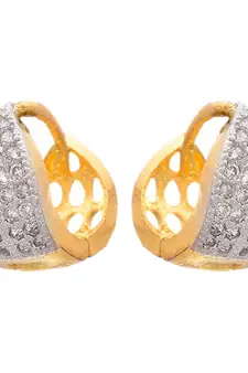 Gold diamond earrings