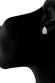 Gold diamond earrings