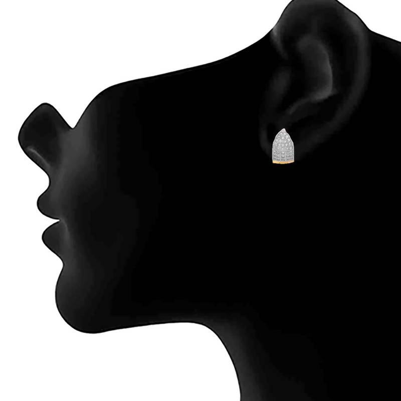 Gold diamond earrings