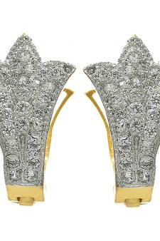 Gold diamond earrings