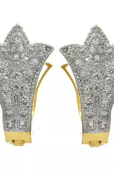 Gold diamond earrings