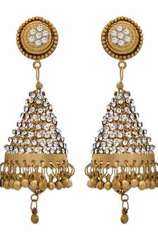 Gold diamond earrings