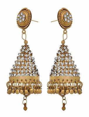 Gold diamond earrings 2