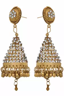 Gold diamond earrings
